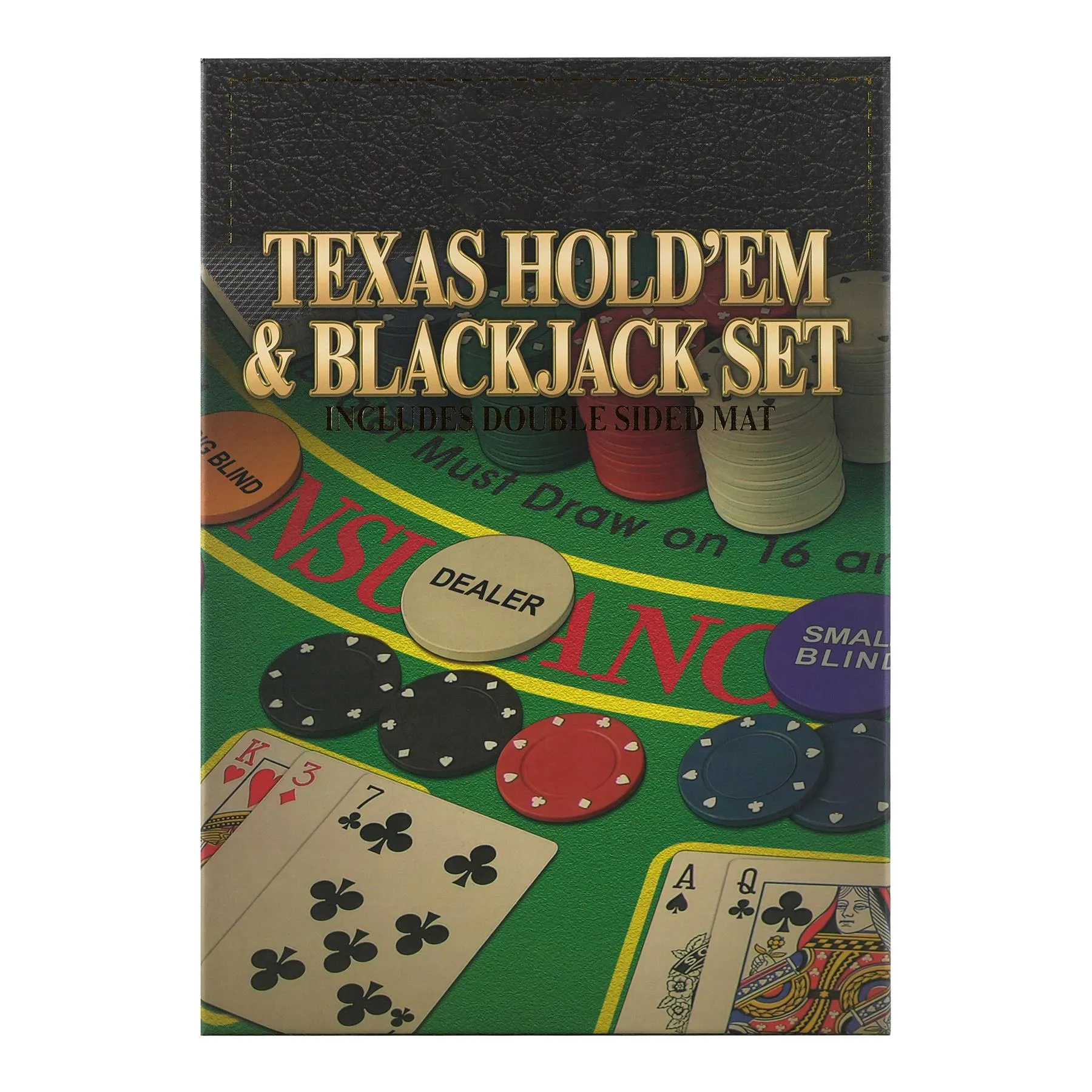 2 in 1 Texas Hold'em & Blackjack Set