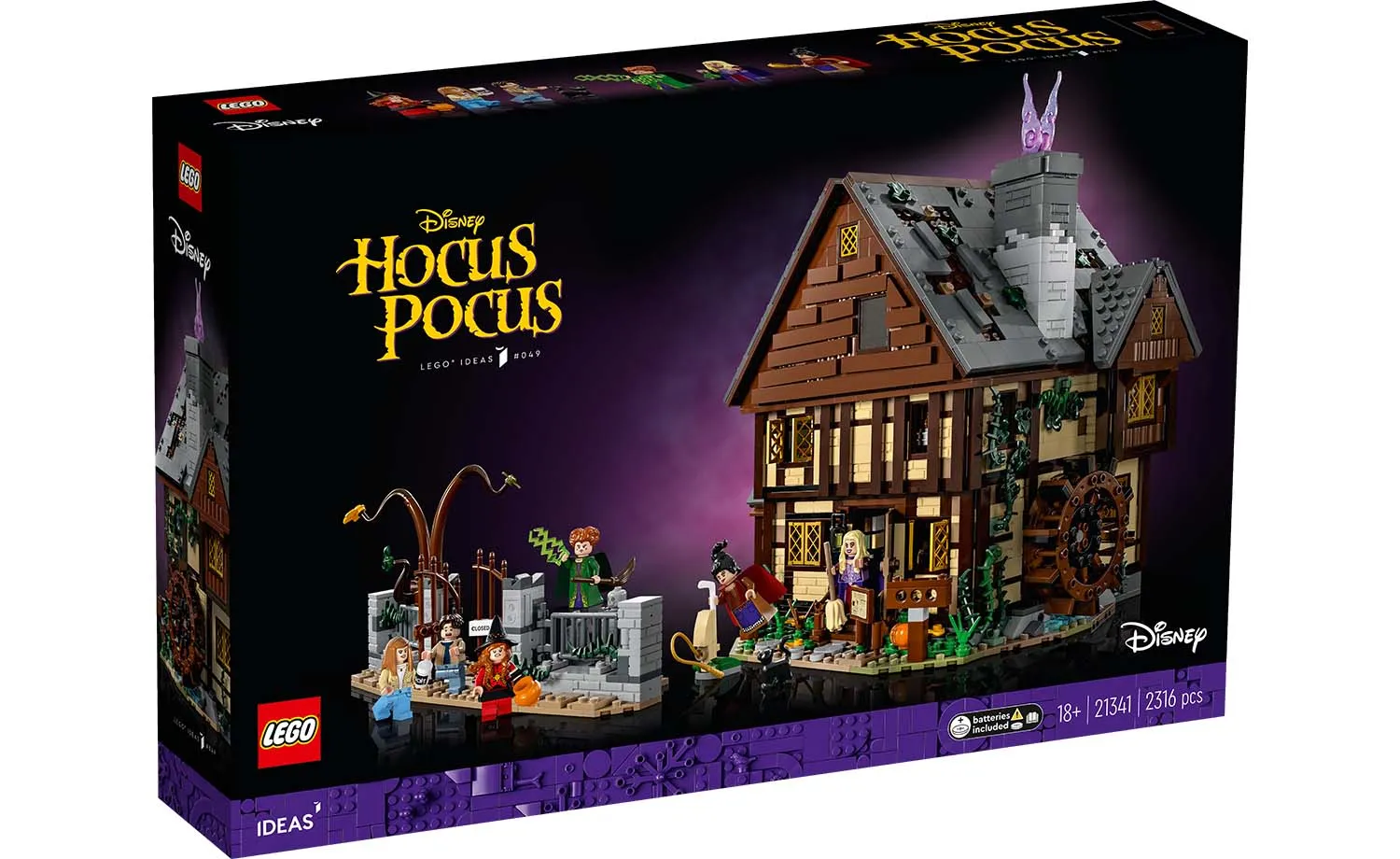 21341 | LEGO® Ideas | Disney Hocus Pocus: The Sanderson Sisters' Cottage