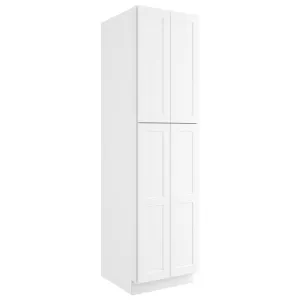 24"D*24"W*90"H Birch Solid Wood Pantry Tall Storage Cabinet U249024