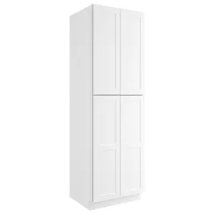 24"D*30"W*96"H Birch Solid Wood Pantry Tall Storage Cabinet U309624