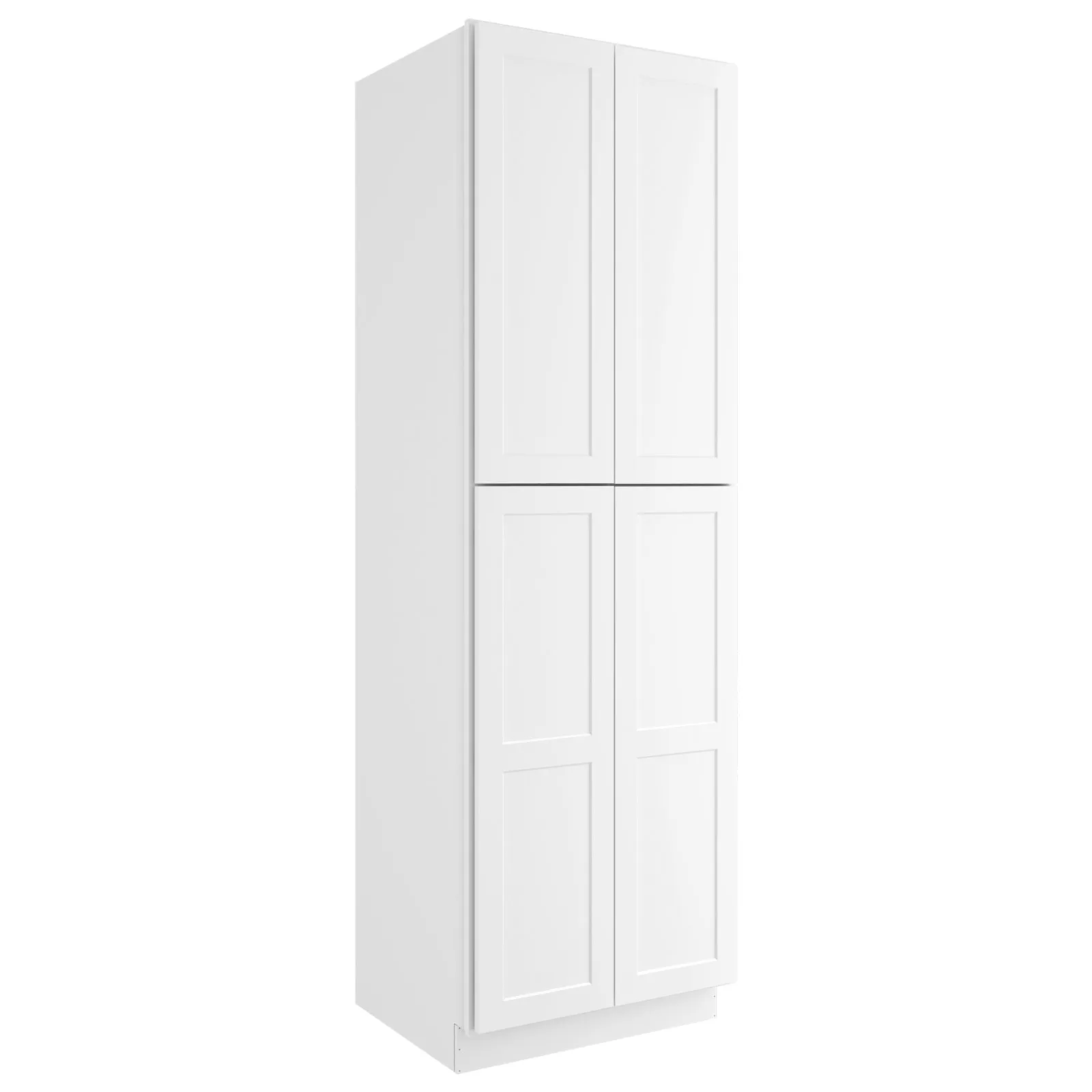 24"D*30"W*96"H Birch Solid Wood Pantry Tall Storage Cabinet U309624