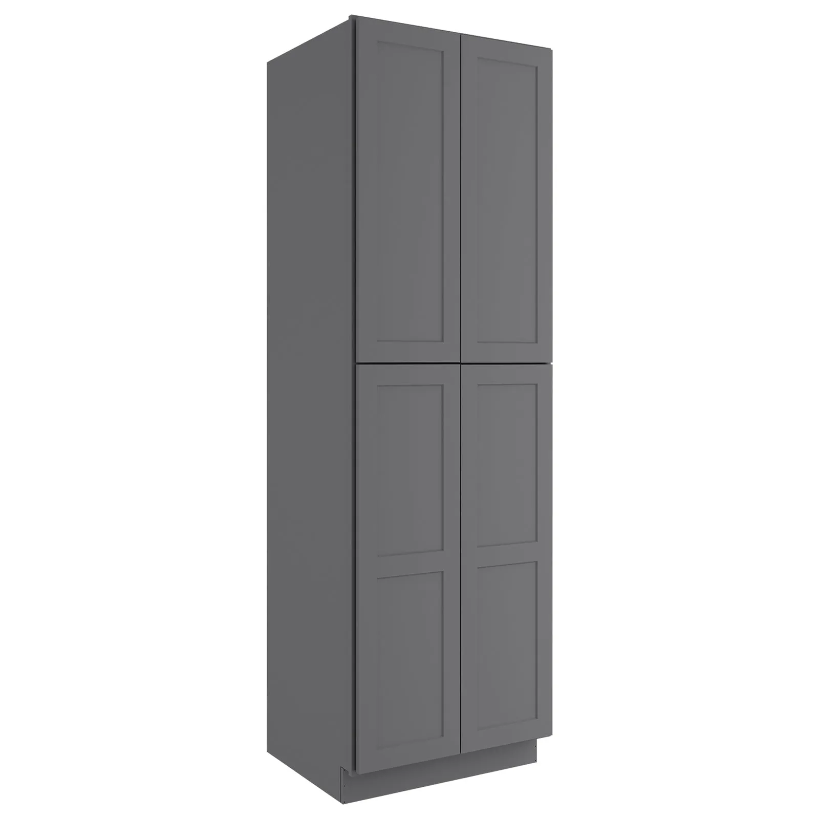 24"D*30"W*96"H Birch Solid Wood Pantry Tall Storage Cabinet U309624