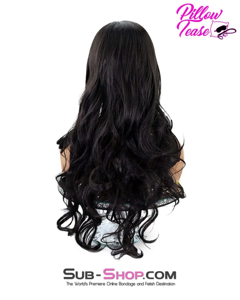 9955RS      Glamour Girl Curly 22" Black Wig