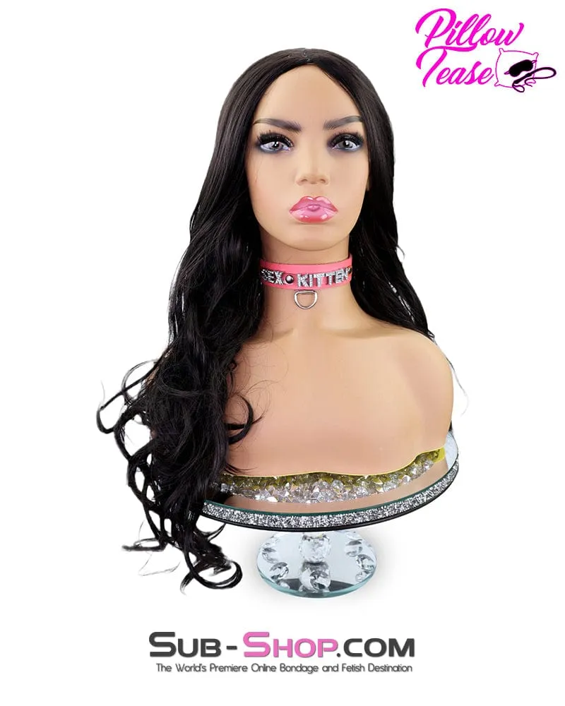 9955RS      Glamour Girl Curly 22" Black Wig