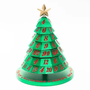 Aluminum Christmas Tree 7 Dice Set - Choose a color