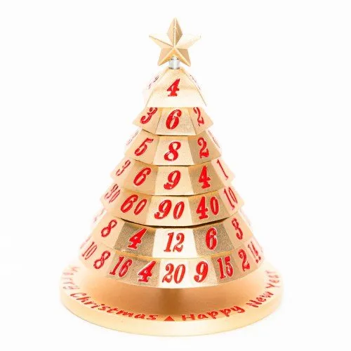 Aluminum Christmas Tree 7 Dice Set - Choose a color