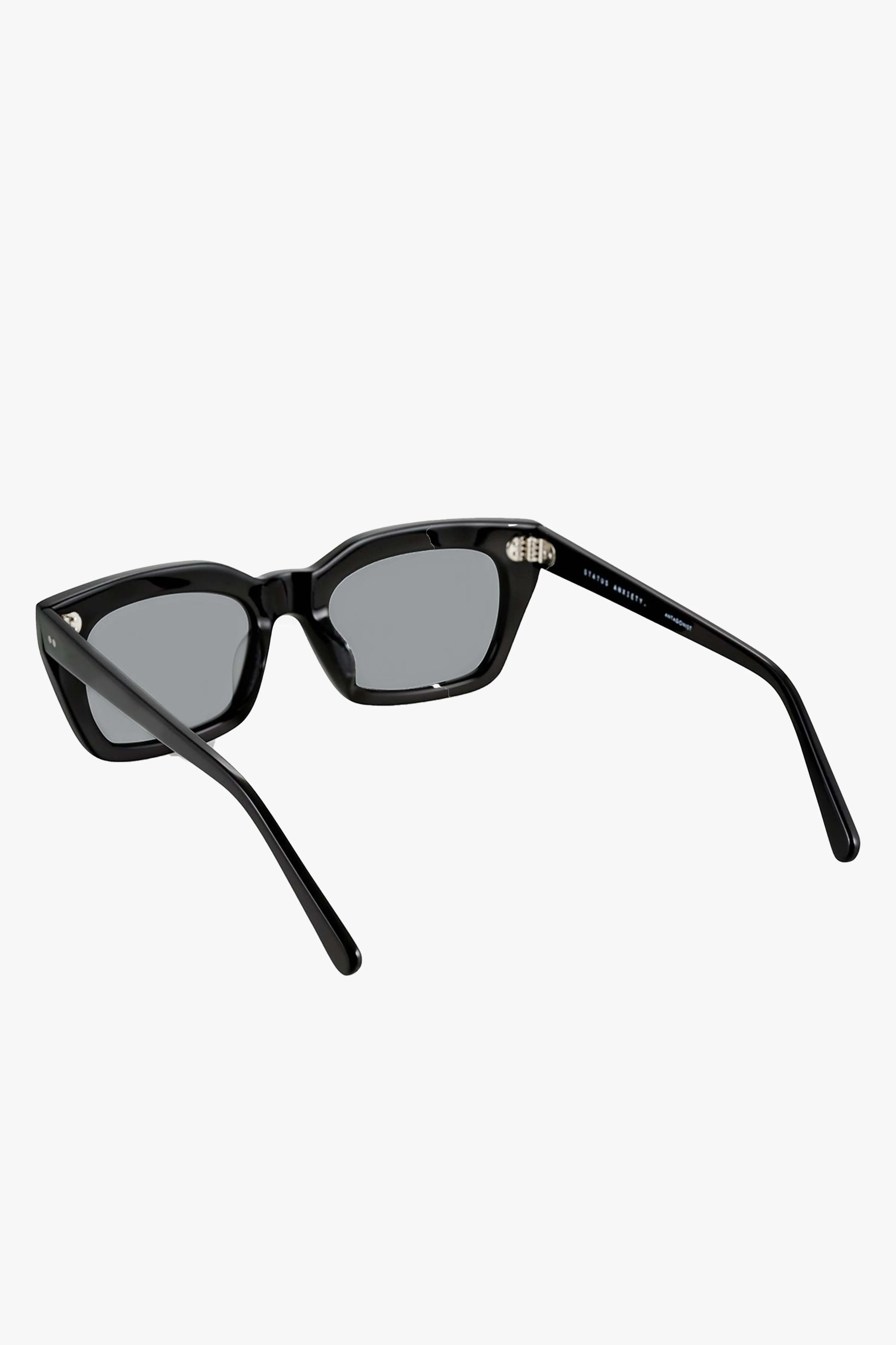 Antagonist Black Square Sunglasses