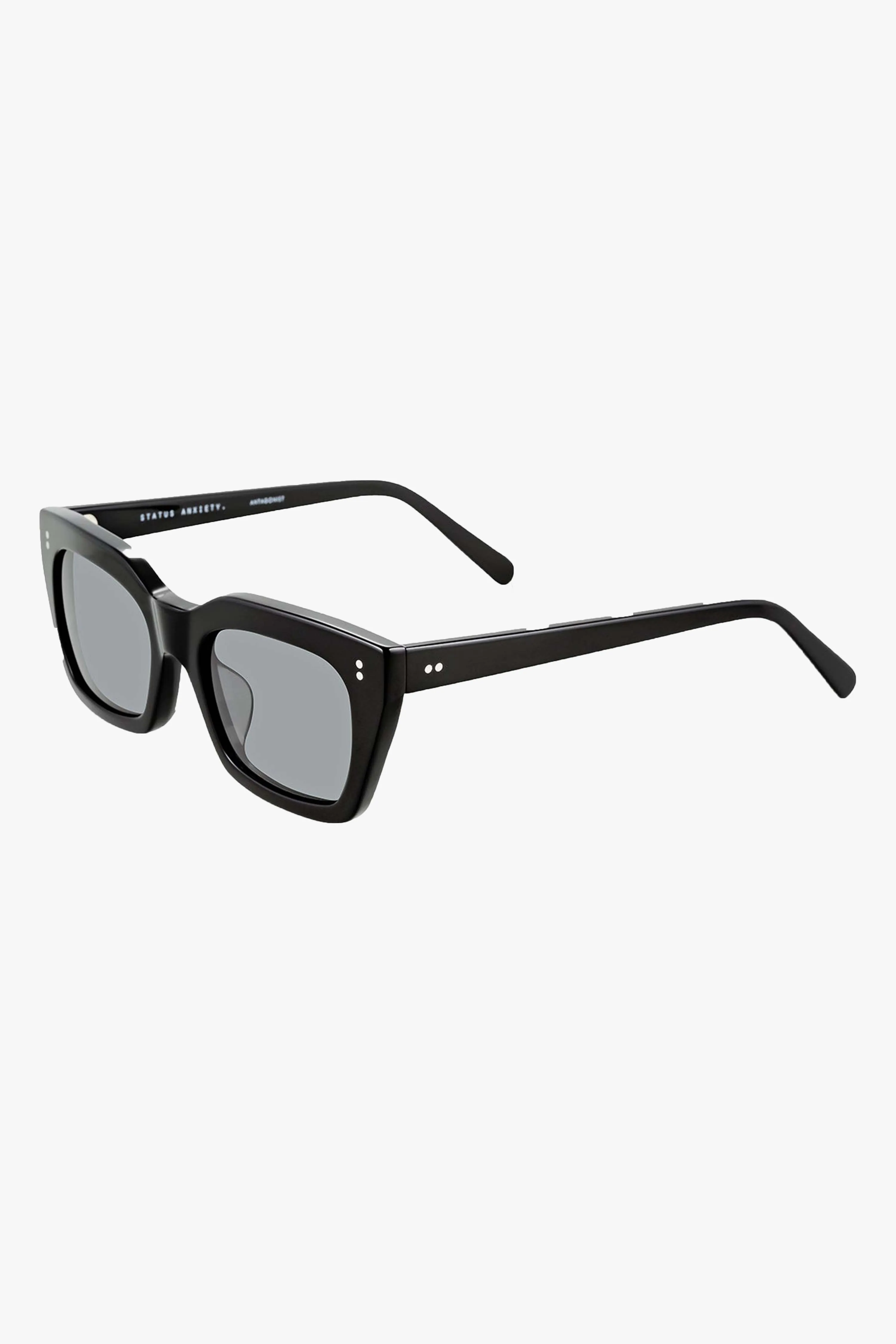 Antagonist Black Square Sunglasses