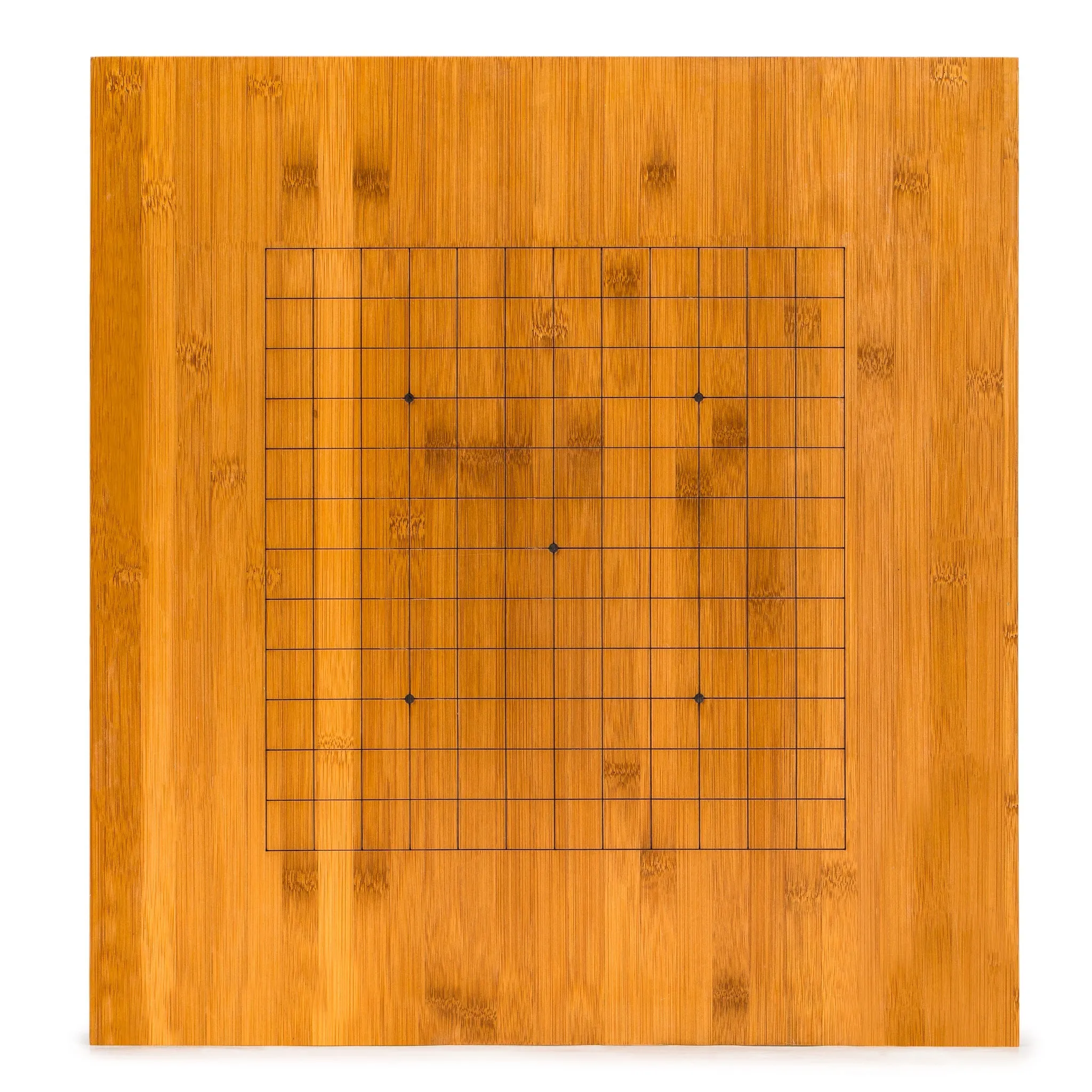 Bamboo 0.8-Inch Etched Reversible 19x19 / 13x13 Go Game Board (Goban)