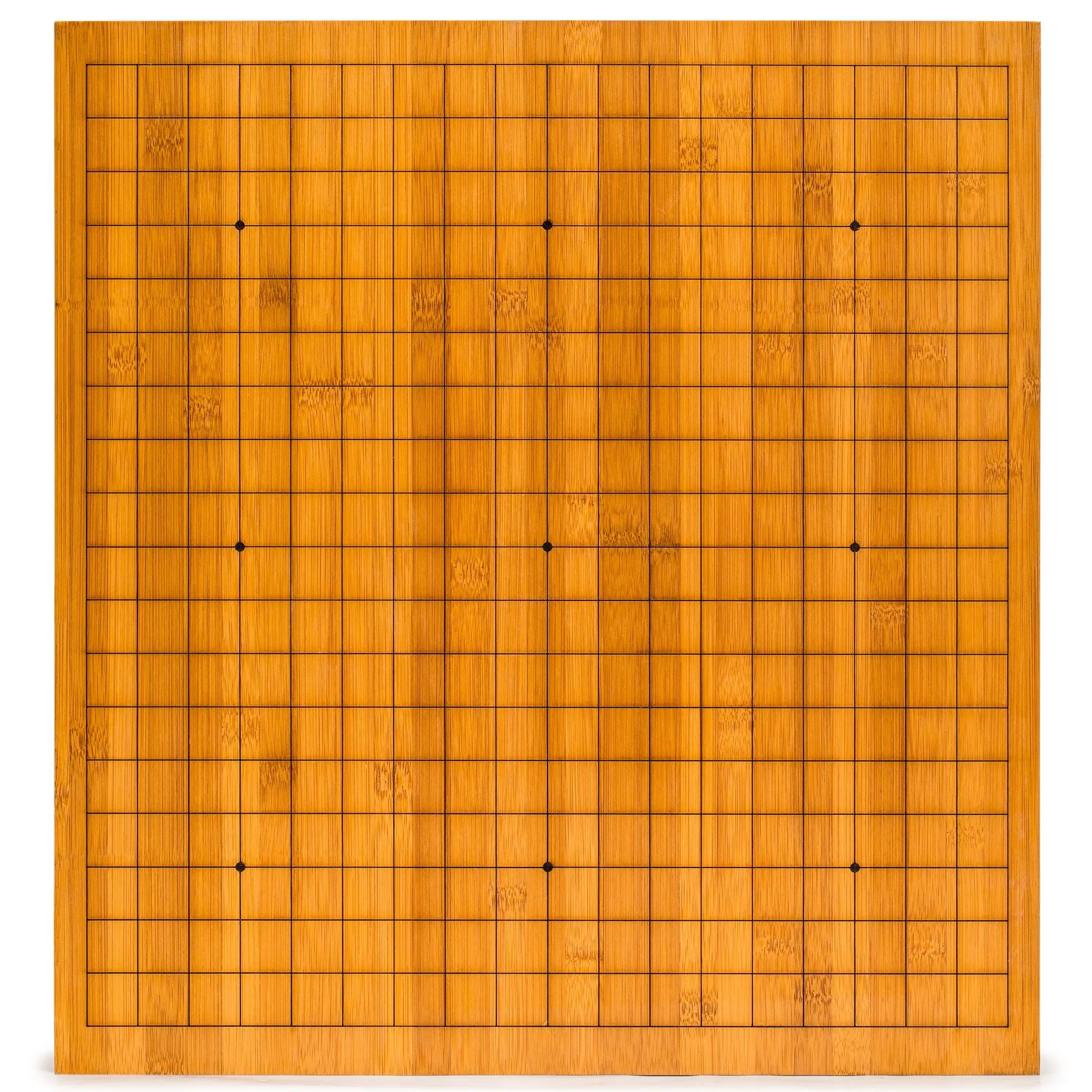 Bamboo 0.8-Inch Etched Reversible 19x19 / 13x13 Go Game Board (Goban)