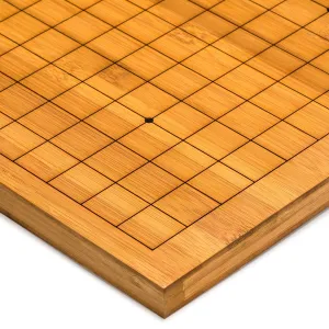 Bamboo 0.8-Inch Etched Reversible 19x19 / 13x13 Go Game Board (Goban)