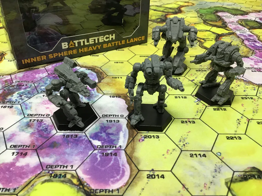 Optimal Inner Sphere Heavy Battle Lance BattleTech Miniature Force Pack