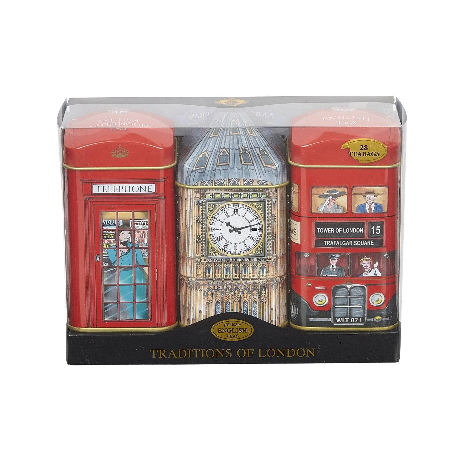 Big Ben Heritage Tea Selection Triple Mini Tea Tin Gift Pack