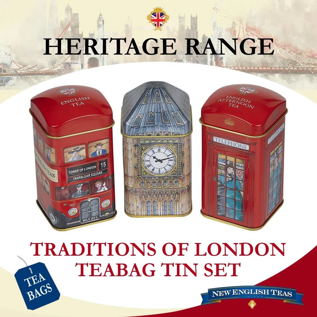 Big Ben Heritage Tea Selection Triple Mini Tea Tin Gift Pack