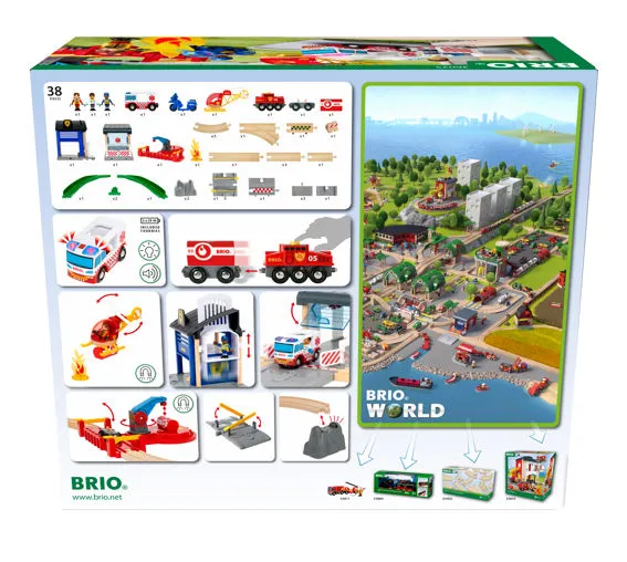 BRIO Rescue Team Train Set