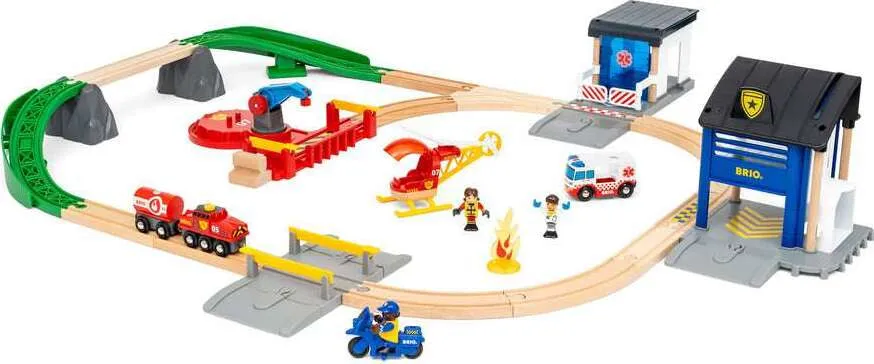 BRIO Rescue Team Train Set