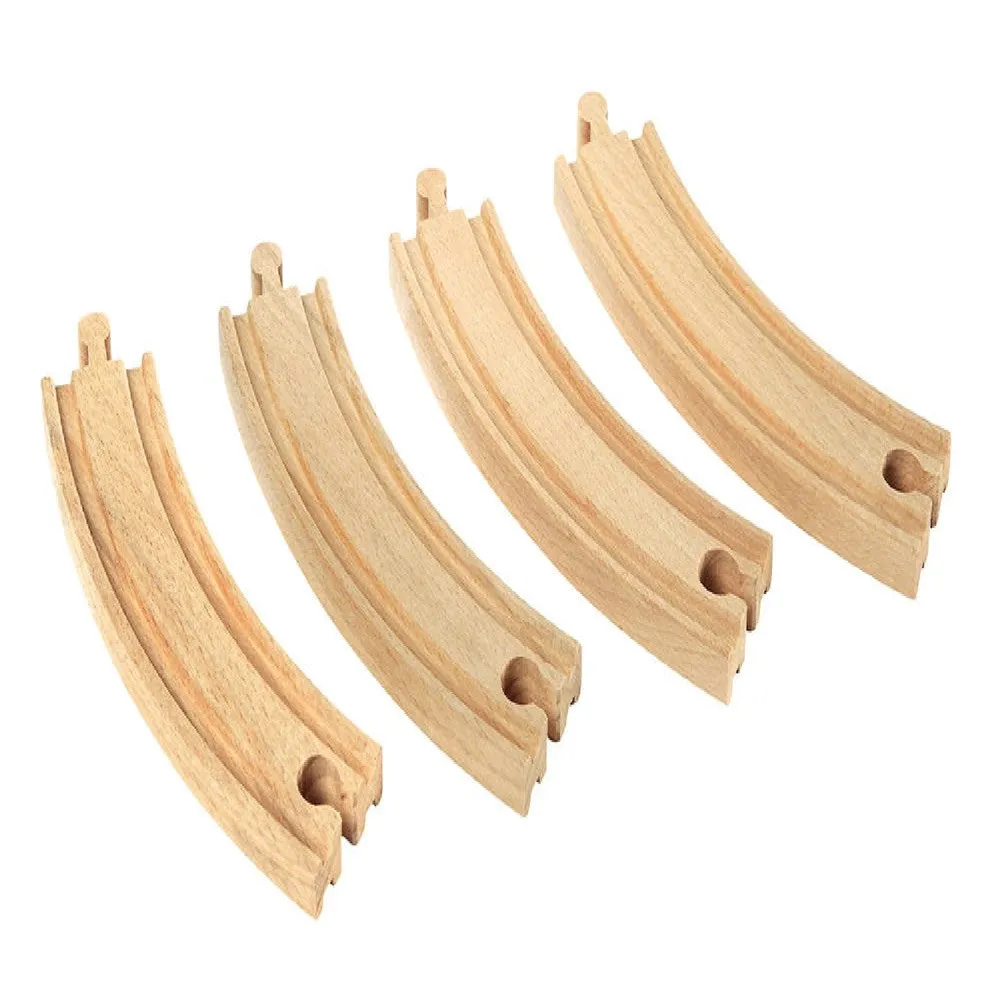 BRIO Tracks - Large Curved Tracks 4 pieces 33342