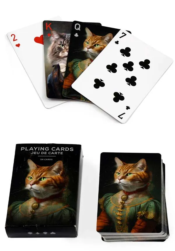 Cat Head Portrait | PLAYING CARDS