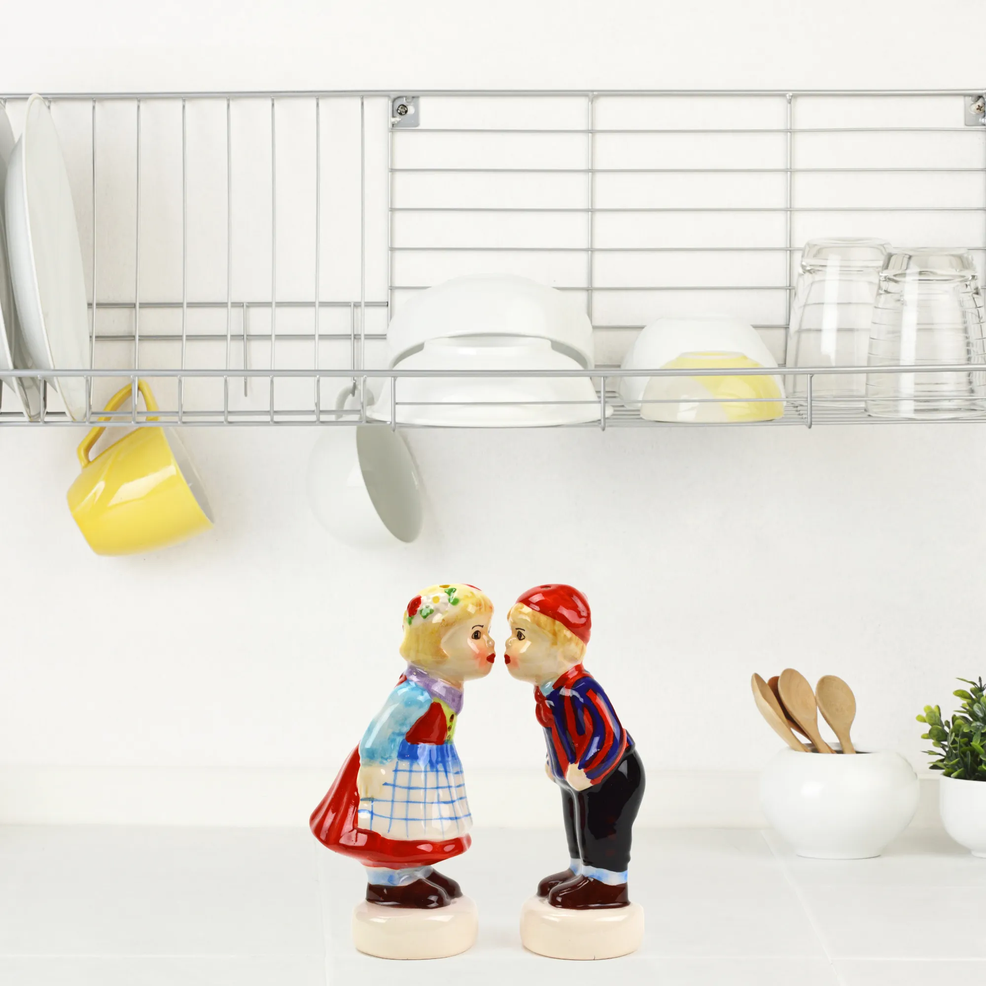 Cute Salt and Pepper Shakers Scandinavian Standing Couple