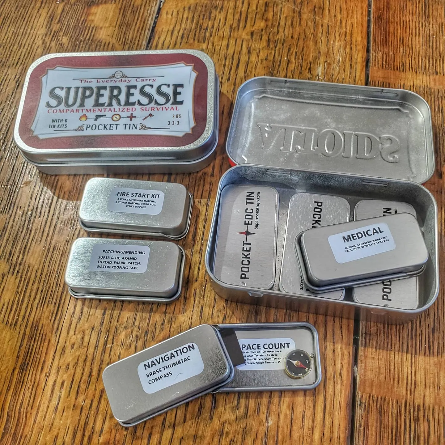 EDC Tin of the Month- Compartmentalized Survival Kits