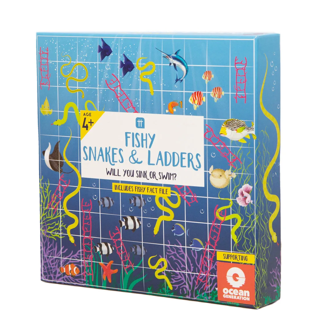 Fish Snakes and Ladders Board Game