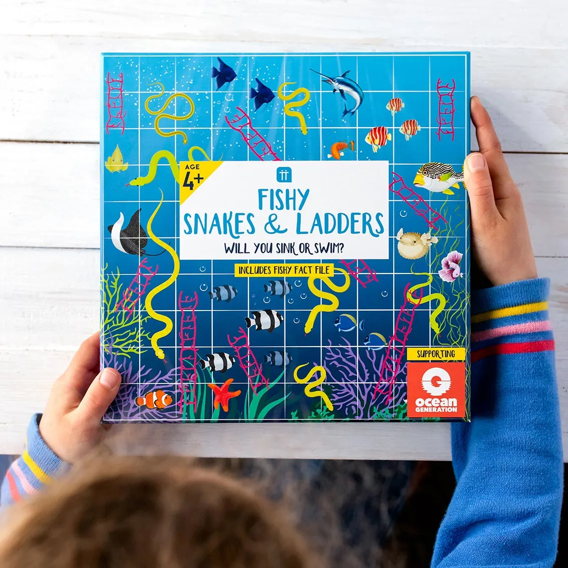 Fish Snakes and Ladders Board Game