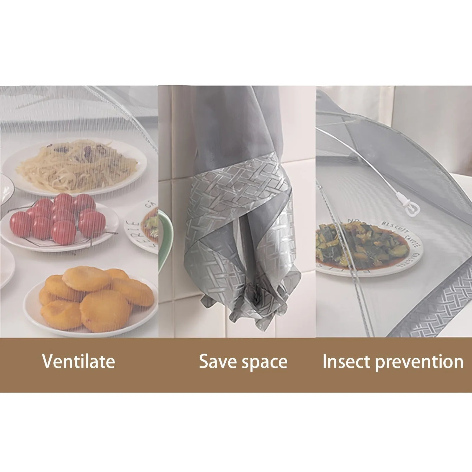 Foldable Dustproof Food Cover Blocks Flies Perfect for Outdoor Events