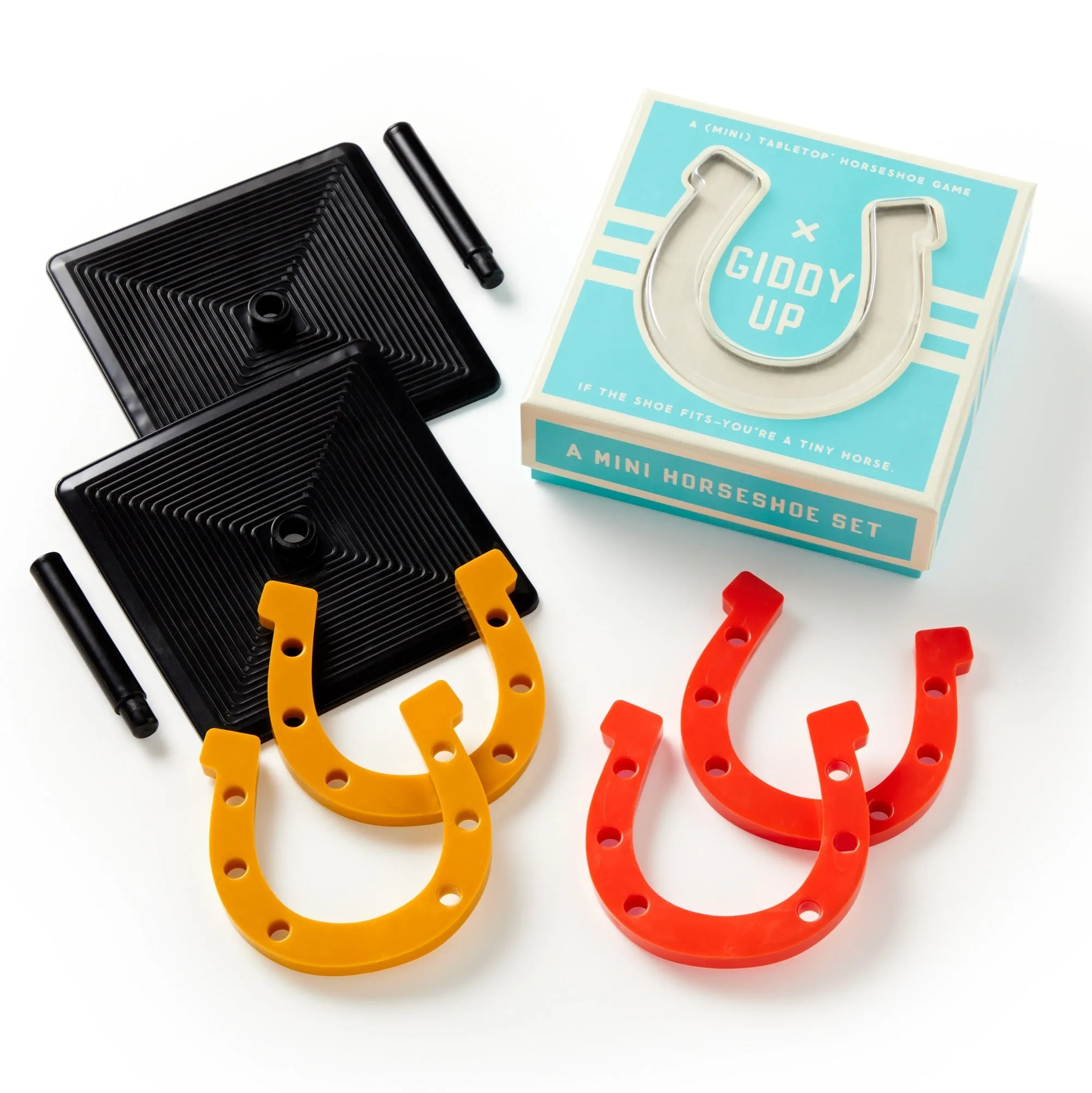 Giddy Up Tabletop Horseshoes Game