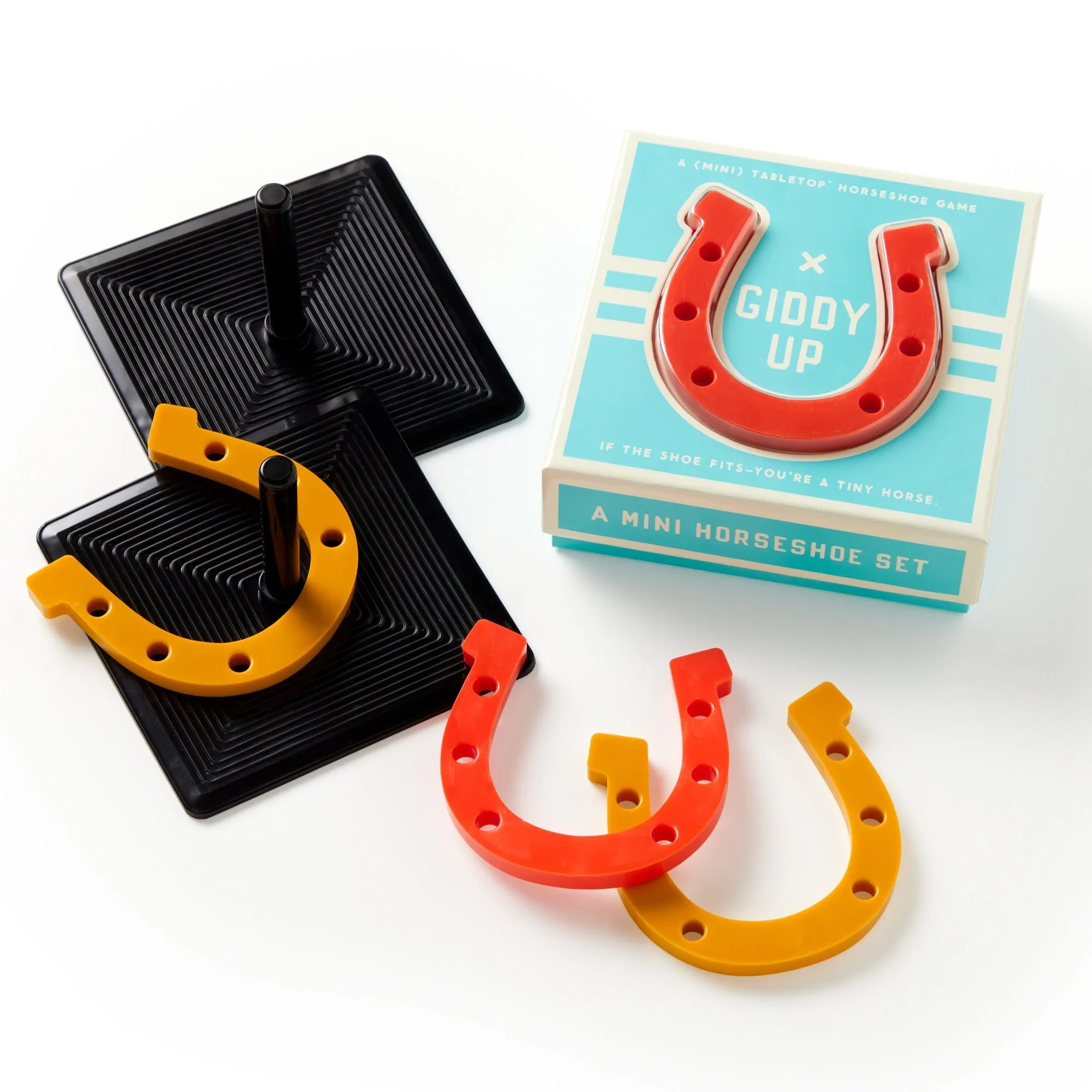 Giddy Up Tabletop Horseshoes Game