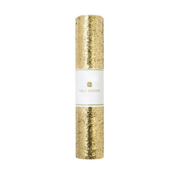 Gold Glitter Table Runner - 1.8m