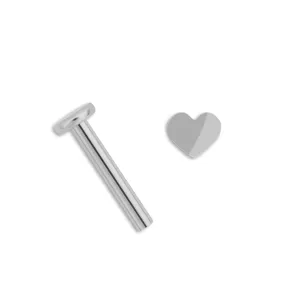 Heart Titanium Helix Single Earring