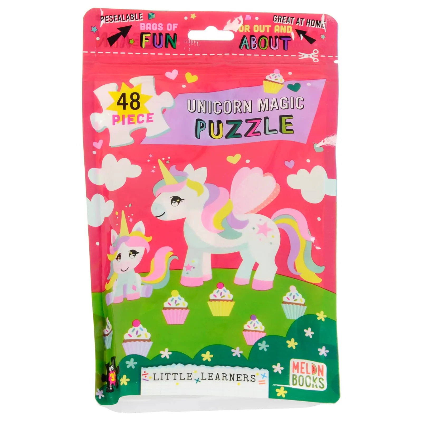 Kids Jigsaw Puzzle 48 Large Pieces Resealable Bag Home Travel