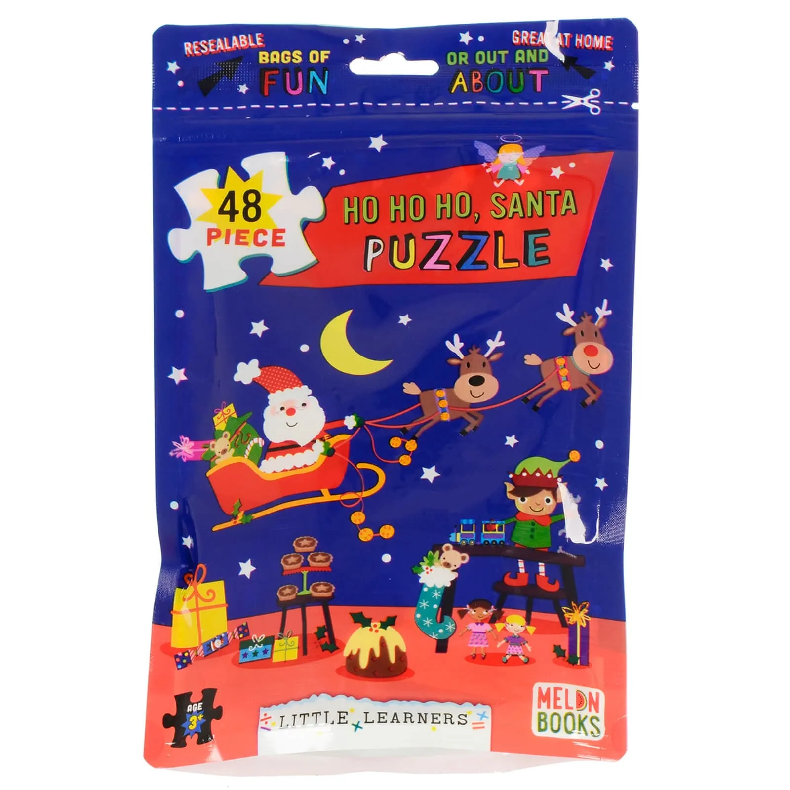 Kids Jigsaw Puzzle 48 Large Pieces Resealable Bag Home Travel