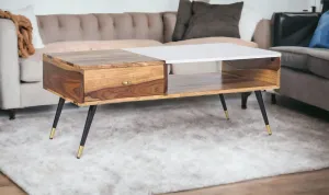 Kraft Bazaar Sheesham Wood Coffee Table | Center Table for Living Room | Centre Table for Living Room | Coffee Table for Living Room | Sheesham Wood Honey Finish