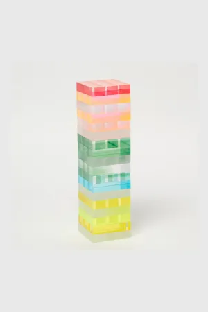 Ombre Lucite Jumbling Tower