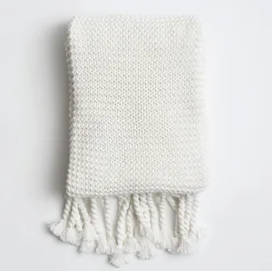 Ozarke Organic Cotton Comfy Knit Throw Blanket Extra Large 54 x 72 inches