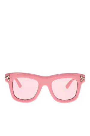 Pink Blush Square Acetate Sunglasses