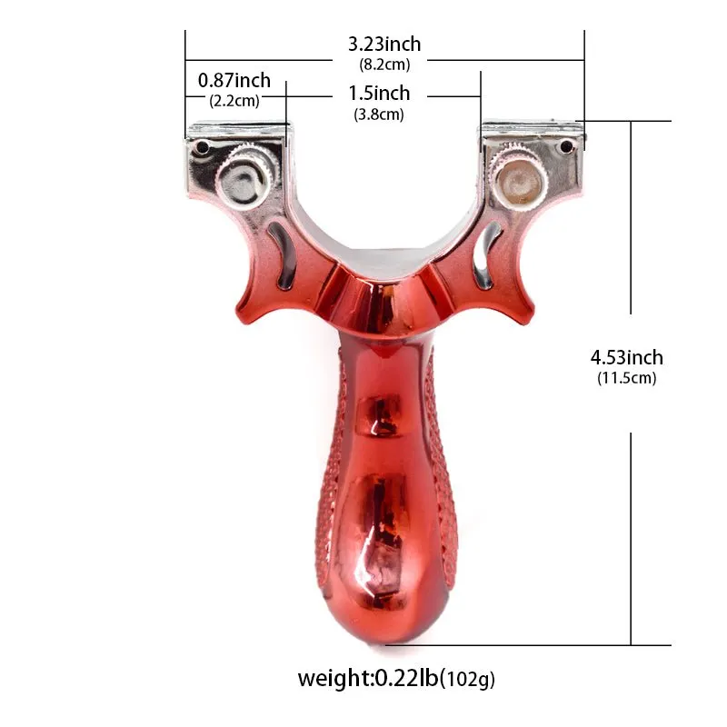 Red Gradient Precision Shooting Powerful Resin Slingshot For Outdoor Target Shooting