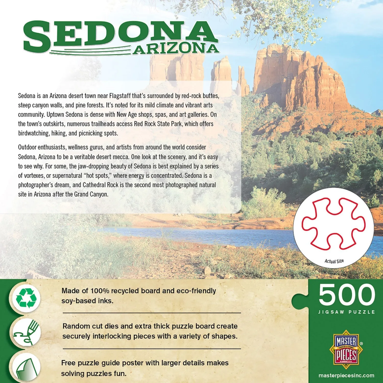 Sedona, Arizona 500 Piece Jigsaw Puzzle