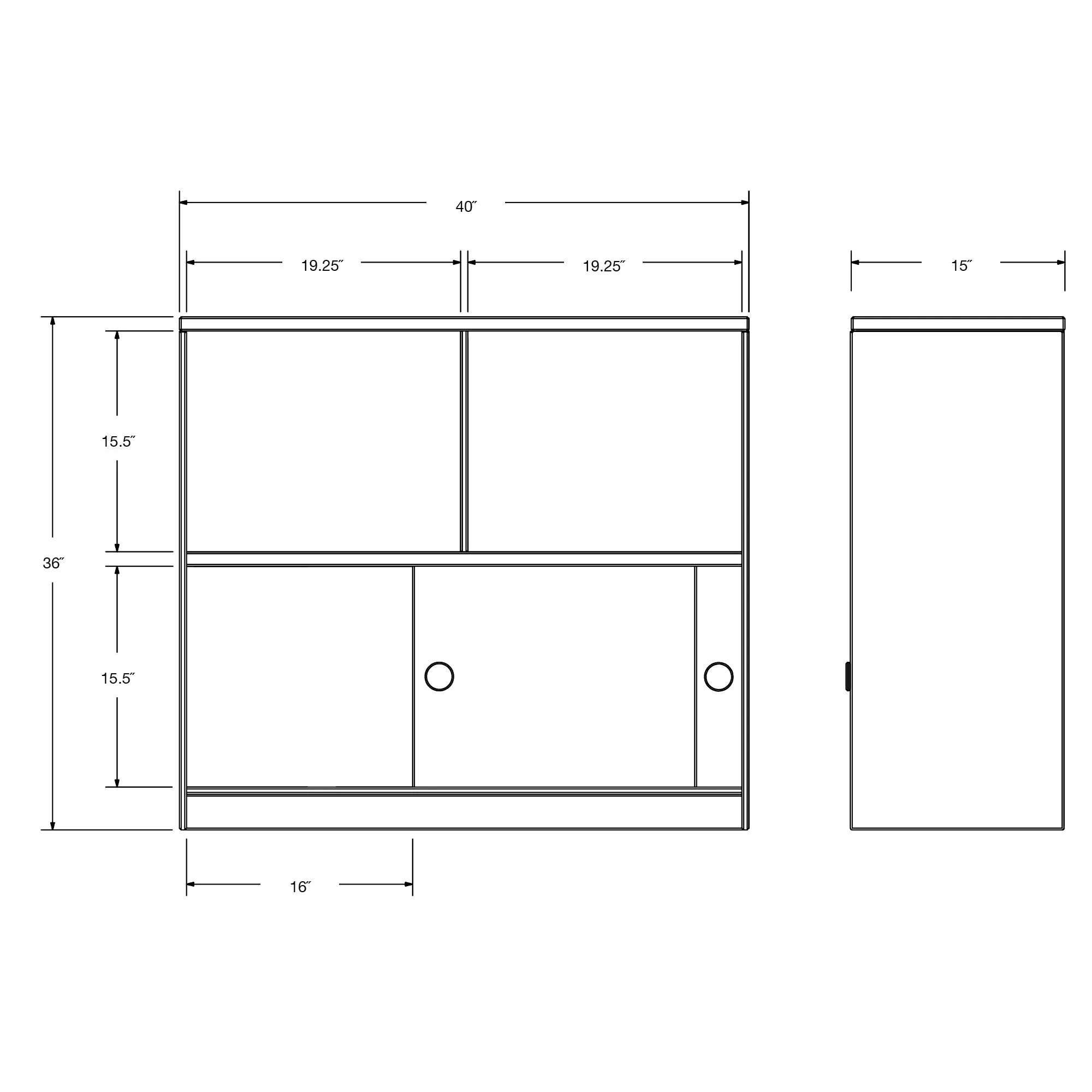 Slider Cubby Cabinet