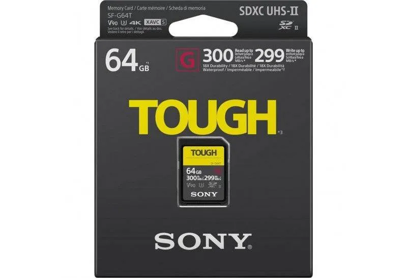 Sony SF-G Tough Series UHS-II SDXC Memory Card