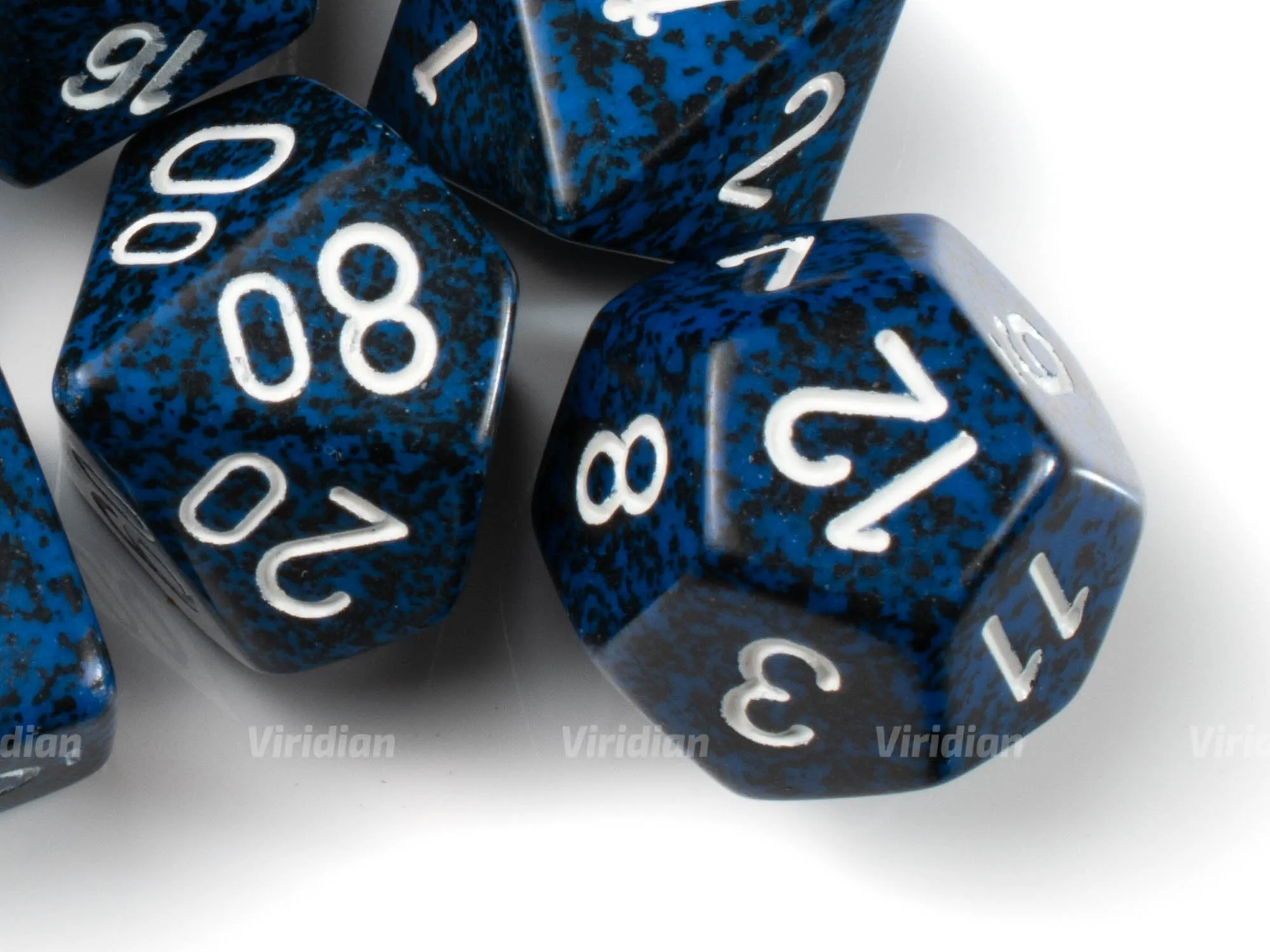 Speckled Stealth | Dark Blue & Black | Chessex Dice Set (7)