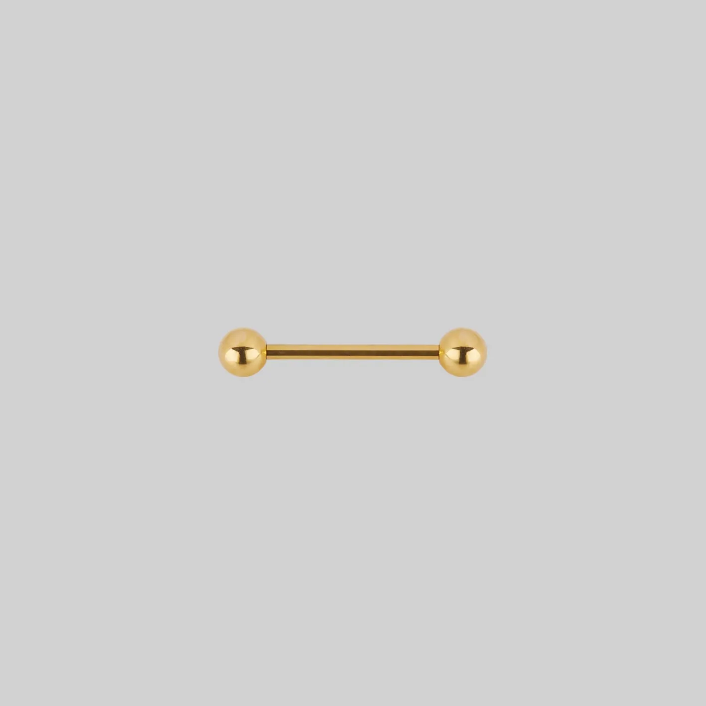 Titanium Nipple Bar - Gold